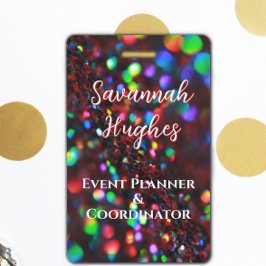 Dark Red Sparkling ID Ausweis