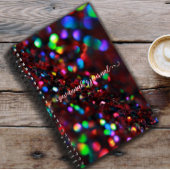 Dark Red Sparkling Journal Notizblock