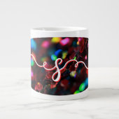 Dark Red Sparkling Jumbo-Tasse (Vorderseite)