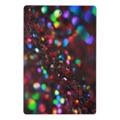 Dark Red Sparkling Mini Clipboard Klemmbrett (Rückseite)