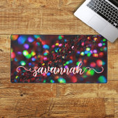 Dark Red Sparkling Schreibtischunterlage