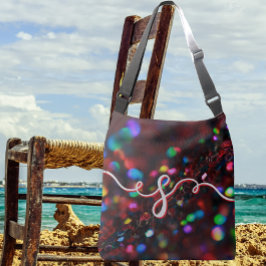 Dark Red Sparkling Tragetaschen Mit Langen Trägern