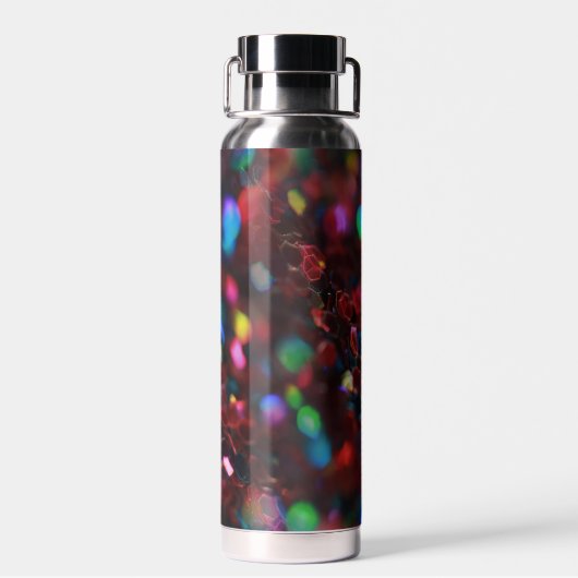 Dark Red Sparkling Trinkflasche (Rückseite)