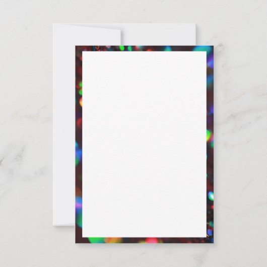 Dark Red Sparkling Vielen Dank Karten (Rückseite)