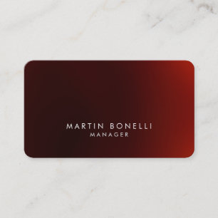 Dark Red Stylish Business Card an der abgerundeten Visitenkarte