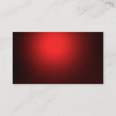 Dark Red Stylish Charming Manager Business Card Visitenkarte (Rückseite)