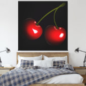 Dark Red Sweet Cherries Leinwanddruck (Insitu (Schlafzimmer))