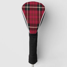Dark Red Tartan Golf Head Cover Headcover