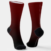 Dark Red to Black Ombre Socken (Gewinkelt)