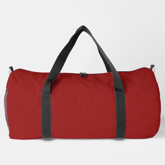 Dark Red Travel Gym Weekend Duffle Bag (Rückseite)