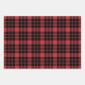 Dark Red und Black Buffalo Kariert Geschenkpapier Set (Vorderseite 3)