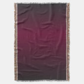 Dark Red und Black Ombre Muster Decke (Vorderseite Vertikal)