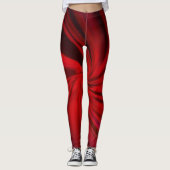 Dark Red Vector Abstrakt Bright Textur Leggings (Vorderseite)