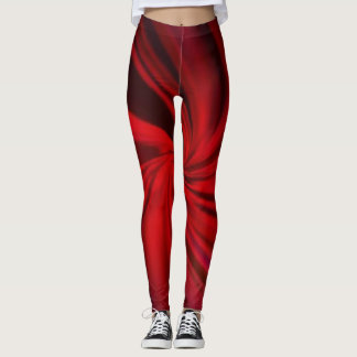 Dark Red Vector Abstrakt Bright Textur Leggings