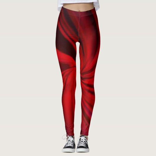 Dark Red Vector Abstrakt Bright Textur Leggings (Vorderseite)