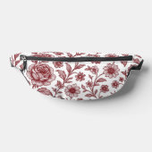 Dark Red Vintag Rose Pattern Bauchtasche (Ablage )