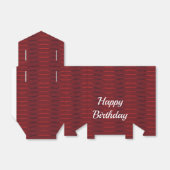 Dark Red Wavy Lines Geschenkschachtel (Ungefaltet)