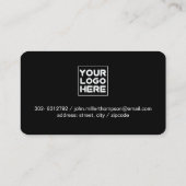 Dark Red World Map Reisen Visitenkarte (Rückseite)