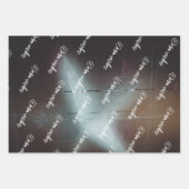 Dark Retro Christmas Baubles and Christmas Tree  Geschenkpapier Set (Vorderseite 2)