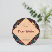 Dark Rich floral Theme Brautparty Einladung (Stehend Vorderseite)