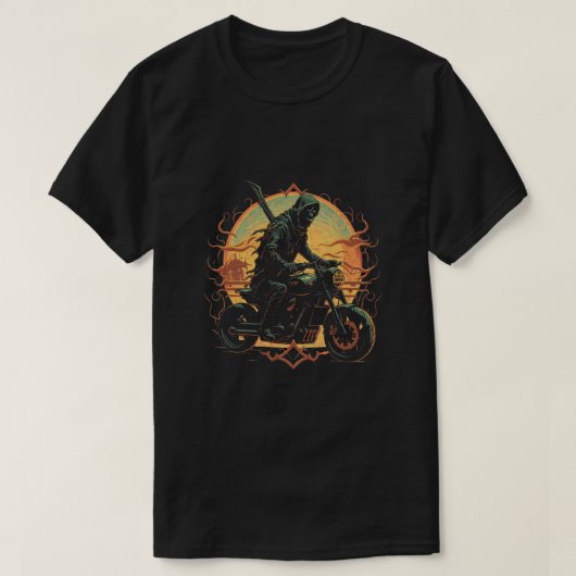 Dark Rider / Skelettfahrer T-Shirt (Design vorne)