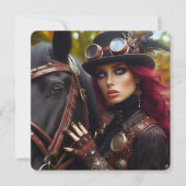 Dark Rider Steampunk Viktorianisch Lady (Vorderseite)