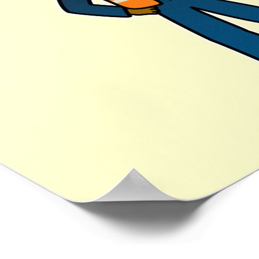 Dark Rocket Scientist Girl Poster (Ecke)