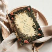 Dark Romance Art Nouveau Wedding Einladung