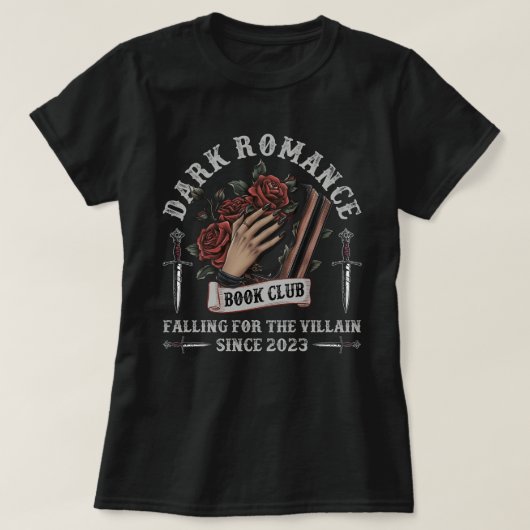 Dark Romance Book Club Morally Gray Bookworm T-Shirt (Design vorne)