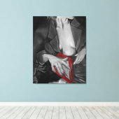 Dark Romance Buch Lover Canvas Print Leinwanddruck (Insitu (Holzboden))