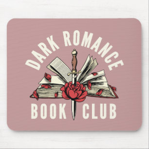 Dark Romance Buchclub Rot floral Rosa Mousepad