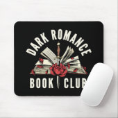 Dark Romance Buchclub Rotes Blumenmuster Mousepad (Mit Mouse)