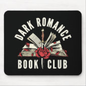 Dark Romance Buchclub Rotes Blumenmuster Mousepad (Vorne)