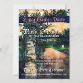 Dark Romance Garden Party Einladungen (Rückseite)