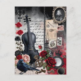 Dark Romance Gothic Vintag Postkarte