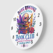 Dark Romance Leser... Große Wanduhr (Winkel)