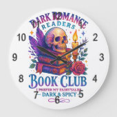 Dark Romance Leser... Große Wanduhr (Vorderseite)