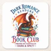 Dark Romance Leser... Rechteckiger Pappuntersetzer (Vorderseite)
