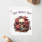 Dark Romance Lover Mitteilungskarte (Vorderseite/Rückseite Beispiel)