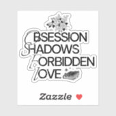 Dark Romance Reader Aufkleber (Blatt)