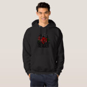 Dark Romance Reader Lesen Skeletts Rose Buch Hoodie (Vorne ganz)