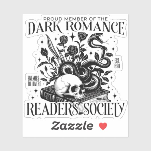 Dark Romance Readers Society Aufkleber (Blatt)
