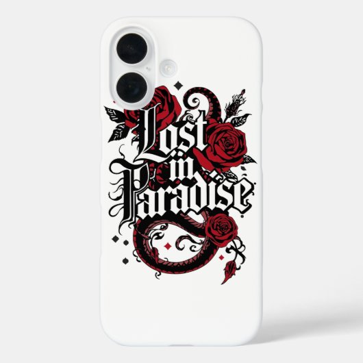 Dark Romance Tattoo Style Zitat Case-Mate iPhone Hülle (Rückseite)