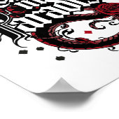 Dark Romance Tattoo Style Zitat Poster (Ecke)