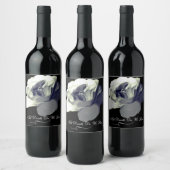 Dark Romance "Till Death Do Us Part" Ghostly Rose Weinetikett (Flaschen)