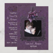 Dark Romance Wedding Einladung (Vorne/Hinten)