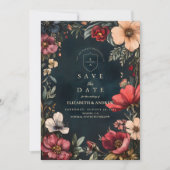 Dark Romance Wedding Theme Save The Date (Vorderseite)