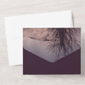 Dark Romantic All in One Wedite Einladung (Rückseite)