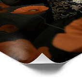  Dark Romantic Crow Motif Poster (Ecke)