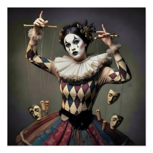  Dark Romantic Crow Motif Poster (Vorderseite)